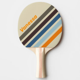 Butternut Fade Angled Striping with Name Tischtennis Schläger