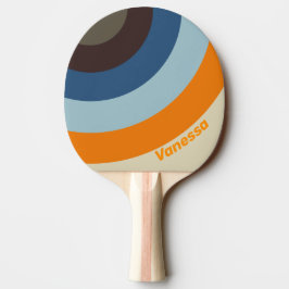 Butternut Fade Kreis Streifen mit Namen Tischtennis Schläger