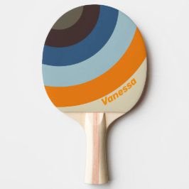 Butternut Fade Kreis Streifen mit Namen Tischtennis Schläger
