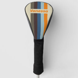 Butternut Fade Pin gestreift mit Namen Golf Headcover