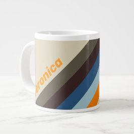 Butternut Fade Streifen mit Namen Ping Pong Schläg Jumbo-Tasse