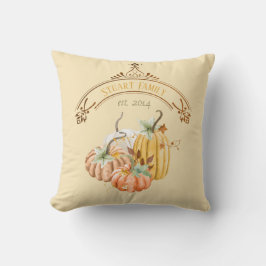Butternut Gelber Kürbis Herbstpilz Kissen