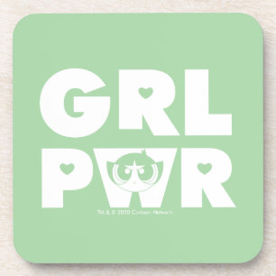 Butterschale:Girl-Power Getränkeuntersetzer