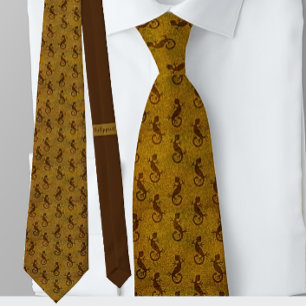 Butterscotch Brown Chameleon NeckTie Krawatte