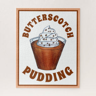 Butterscotch Pudding gepeitschte Creme Süd Food Puzzle