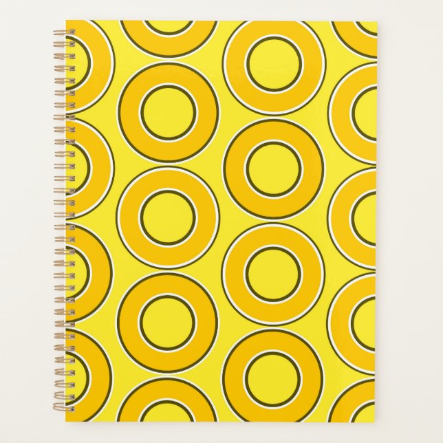 Butterscotch Retro Donuts Planer (Vorderseite)