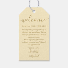 Buttertasse Gelbe Gastgeschenk Hochzeit Begrüßungs Geschenkanhänger