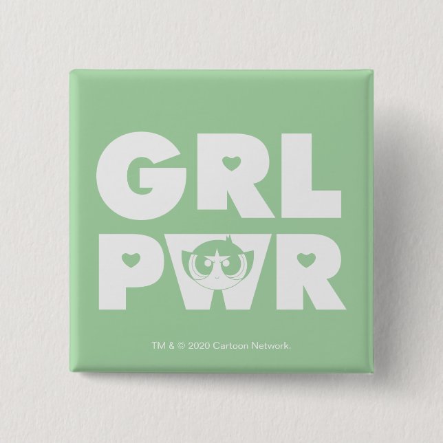 Buttertasse: Girl-Power Button (Vorderseite)