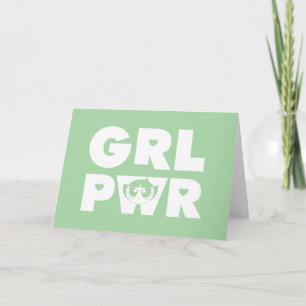 Buttertasse: Girl-Power Karte