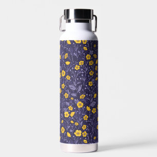 Buttertassen, gelb und violett trinkflasche