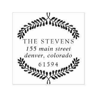 Butterum & Plum Rücksendeadresse Selbstfärbende Br Permastempel