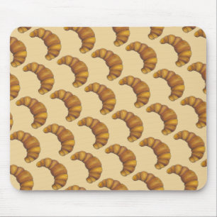Buttery Flaky Golden Croissant French Pastry Food Mousepad