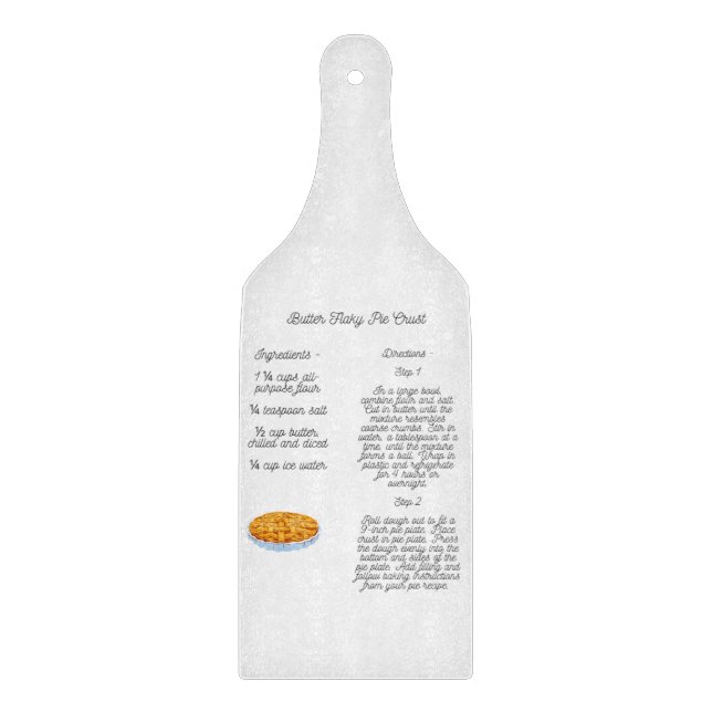 Buttery Flaky Pie Crust Recithin Schneidebrett (Vorderseite)