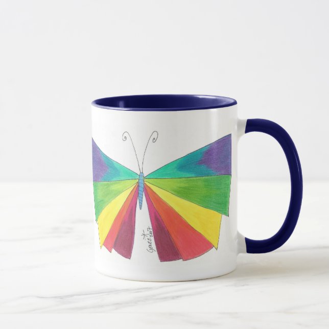 Butteryfly Regenbogen Tasse (Rechts)
