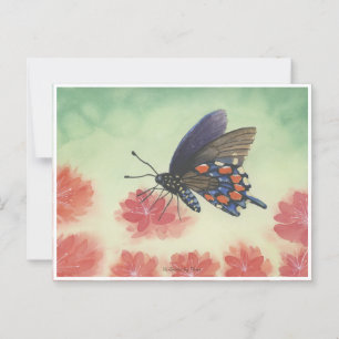 Buttlerfarbe Postkarte