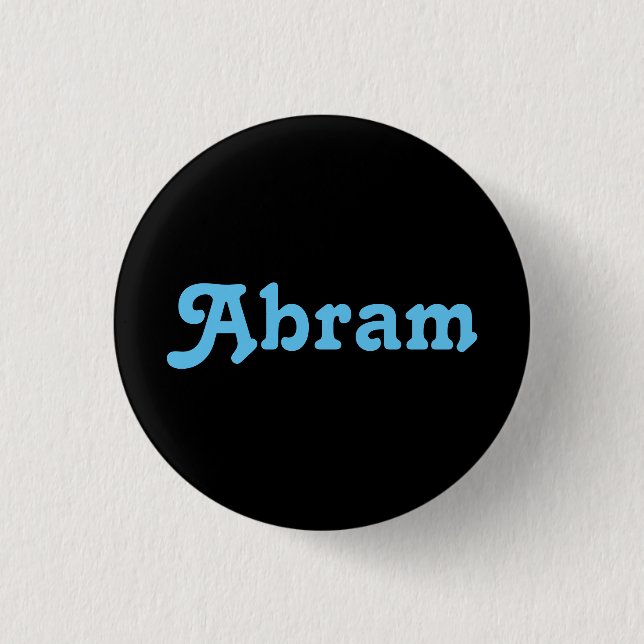 Button Abram (Vorderseite)