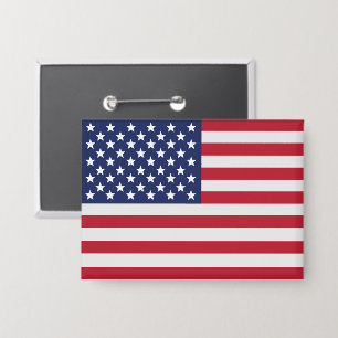 Button "Amerikanische Flagge Sterne Streifen Patri