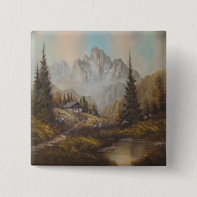 Button Ann Hayes Painting Bavarian Dream (Vorderseite)