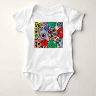 Button Art Baby Strampler