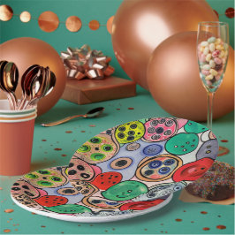 Button Art Pappteller