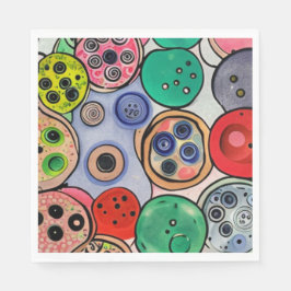 Button Art Serviette
