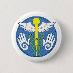 Button-auf Abzeichen - heilend Button