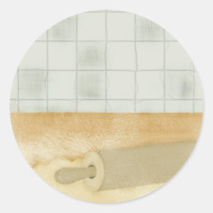 Button backen Teig Küchenmehl Backgeschenk Sticke Runder Aufkleber
