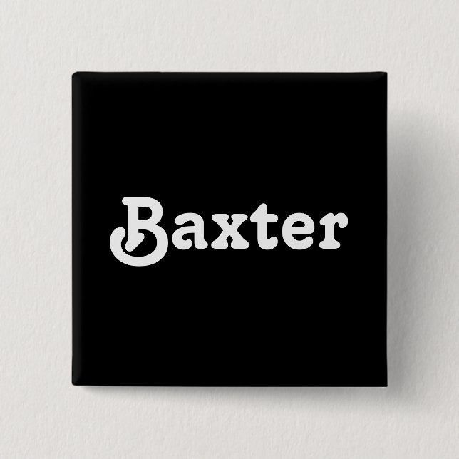 Button Baxter (Vorderseite)