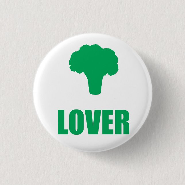 Button „Broccoli Lover " (Vorderseite)