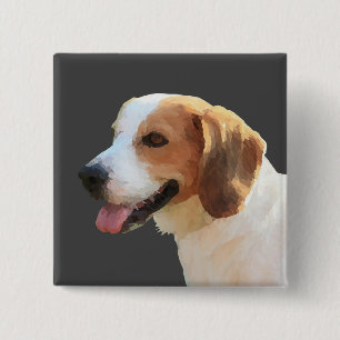 Button--Button Happy Beagle Button