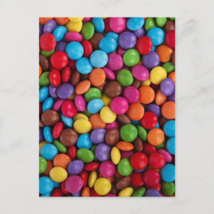Button Candy Postkarte