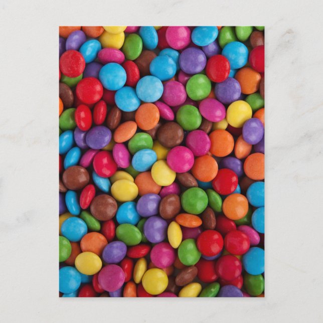 Button Candy Postkarte (Vorderseite)
