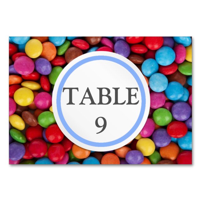 Button Candy Tischnummer (Vorderseite)