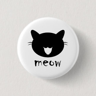 Button Cat miauen | Round Button
