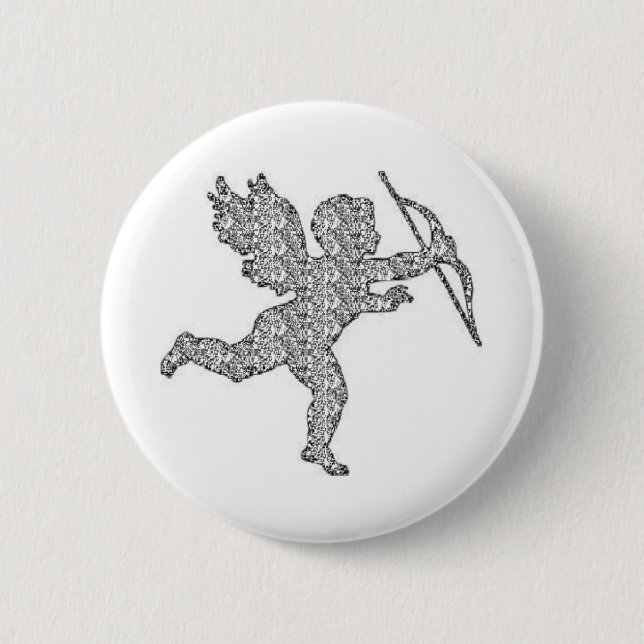Button Cupid Silver (Vorderseite)