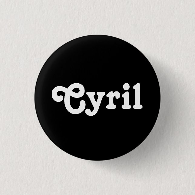Button Cyril (Vorderseite)