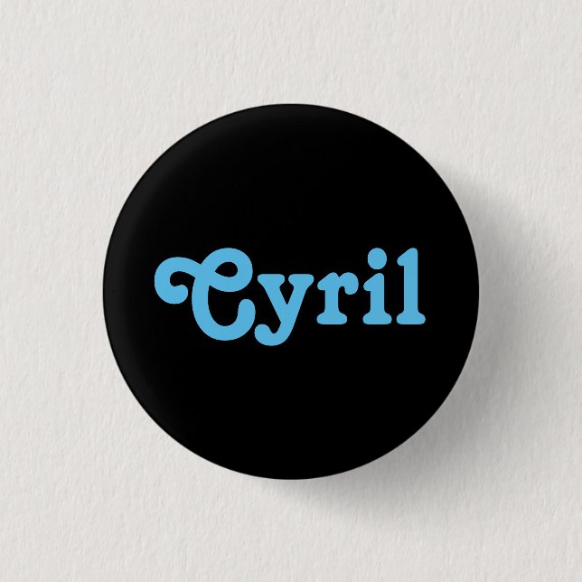 Button Cyril (Vorderseite)