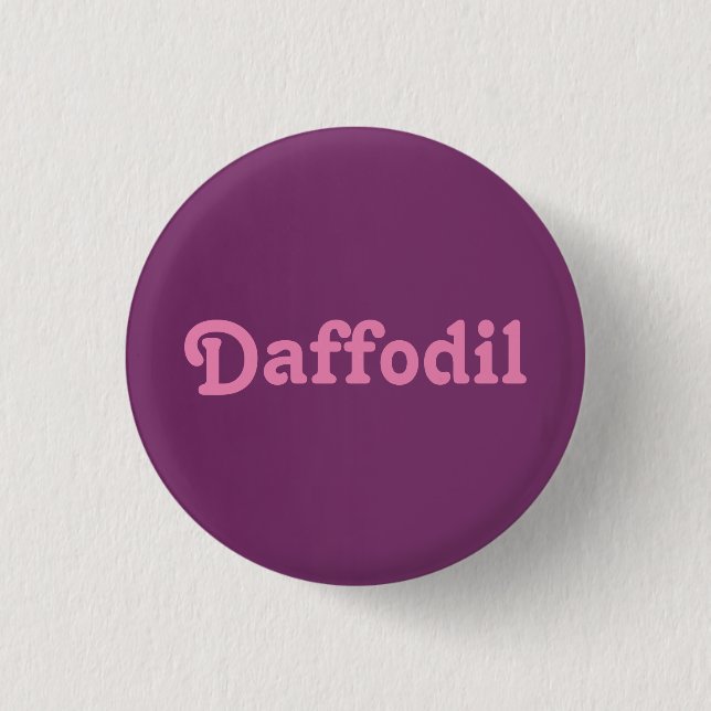 Button Daffodil (Vorderseite)
