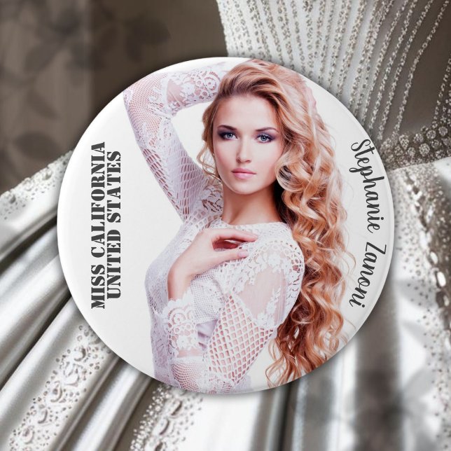 Button der benutzerdefinierten Seitenschaltfläche  (Customize this pageant button with your photo and text to memorialize your reign and give to fans)