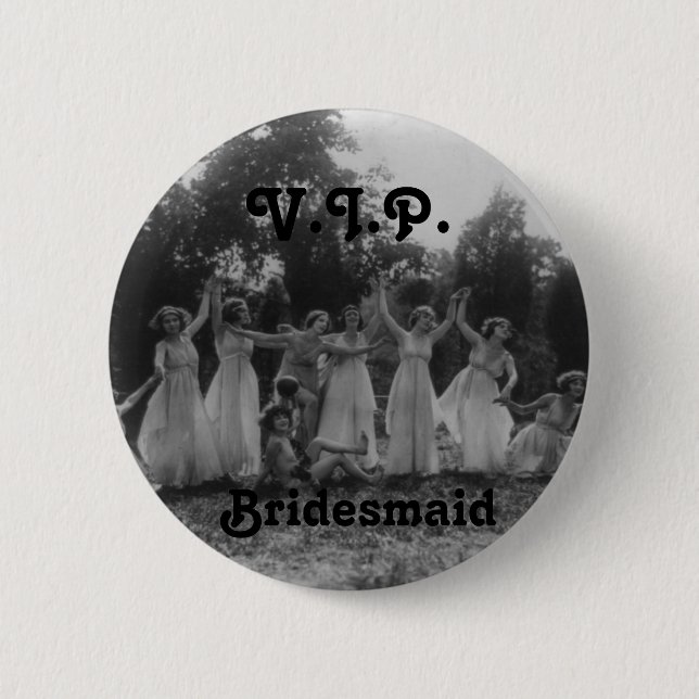 Button der Brautjungfer "V.I.P." für (Vorderseite)