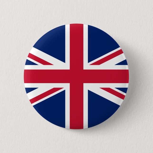 Button der britischen Flagge von Union Jack (Vorderseite)