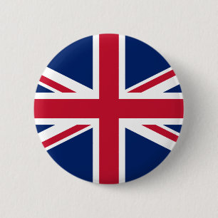 Button der britischen Flagge von Union Jack