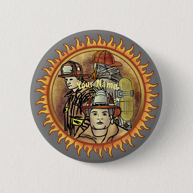 Button der Feuerwehrbruderschaft (Vorderseite)