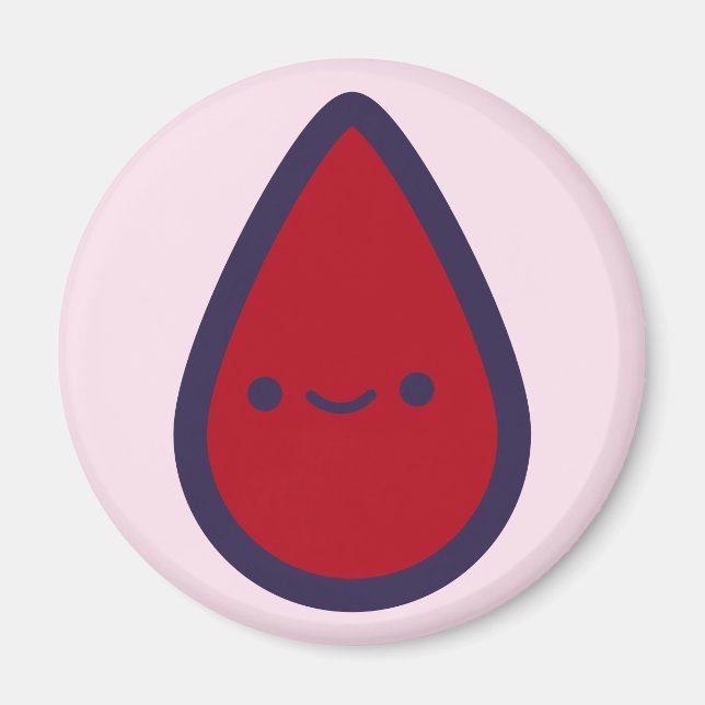 Button der Zeit auf dem Pad Pink Party Game Piece Magnet (Vorne)