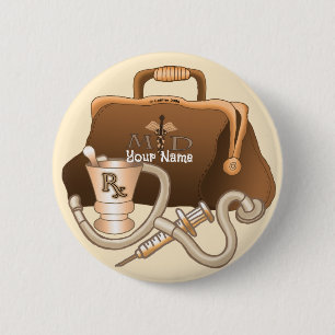 Button des Arztbeutels