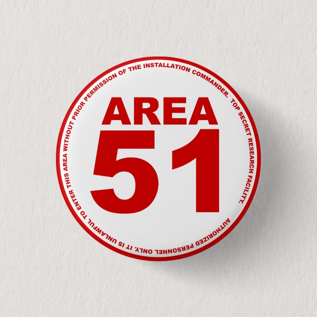 Button des Bereichs-51 (Vorderseite)