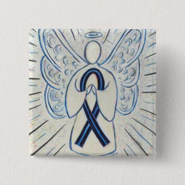 Button des Blauen und Schwarzen Band (Vorderseite)