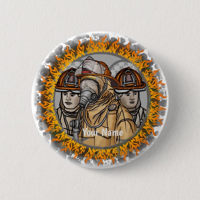 Button des Feuerwehrteams (Vorderseite)
