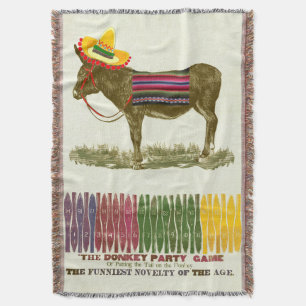 Button des Schwanzes auf dem Donkey Decke