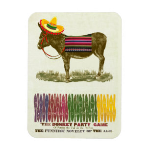 Button des Schwanzes auf dem Donkey Magnet